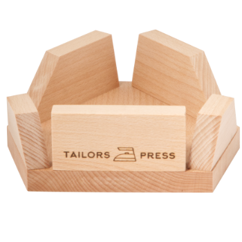 Ham holder wooden cradle with engraved logo